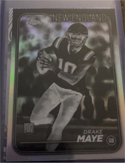 2024 Topps Chrome #203 Drake Maye — front