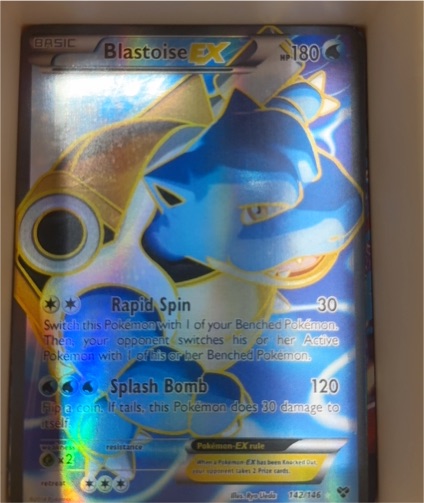 2014 Pokémon XY #142 Blastoise EX — front