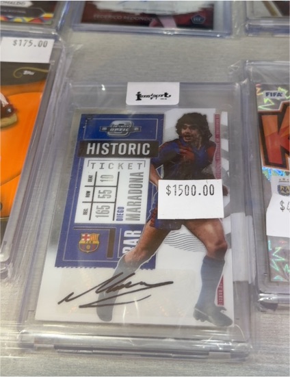 2020-21 Panini Chronicles Contenders Optic #5 Diego Maradona Historic Ticket — front