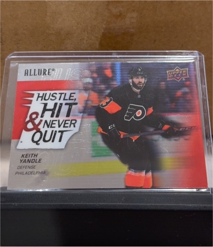 2021-22 Upper Deck Allure #HH-9 Keith Yandle Hustle Hit & Never Quit — front