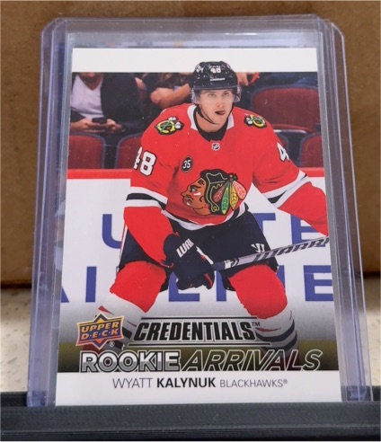 2021-22 Upper Deck Credentials Rookie Arrivals #RA-30 Wyatt Kalynuk — front