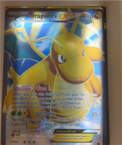 2014 Pokémon XY Furious Fists #108 Dragonite EX — front