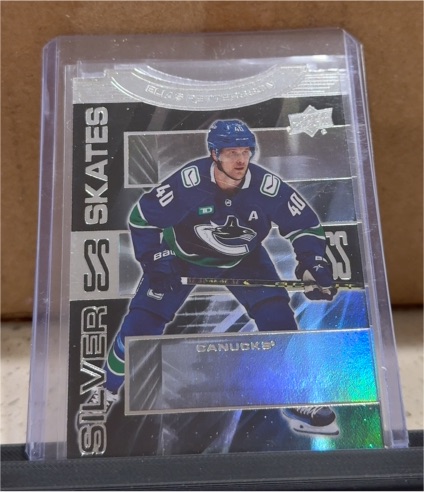2023-24 Upper Deck Extended Series Silver Skates #SS6 Elias Pettersson — front