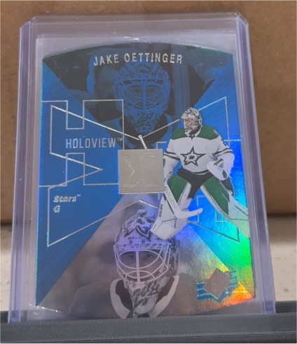 2023-24 Upper Deck Extended Series 1997-98 SPx Holoview #SPX-32 Jake Oettinger — front