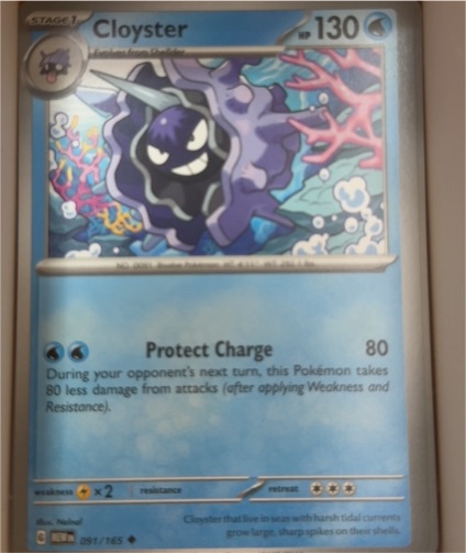 2023 Pokémon Scarlet & Violet 151 #091 Cloyster — front