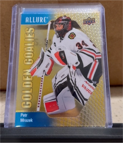 2023-24 Upper Deck Allure Golden Goalies #GG-15 Petr Mrazek — front