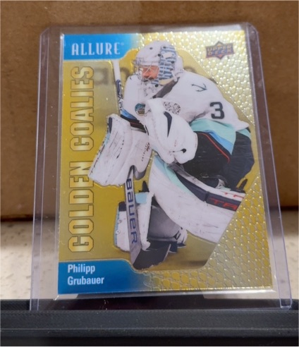 2023-24 Upper Deck Allure Golden Goalies #GG-14 Philipp Grubauer — front
