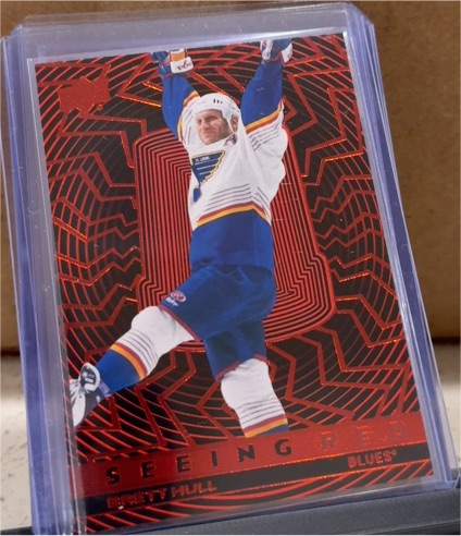 2023-24 Upper Deck Extended Series Seeing Red #SR-18 Brett Hull — front