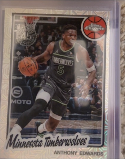 2025-26 Topps Chrome #TC-AE Anthony Edwards — front