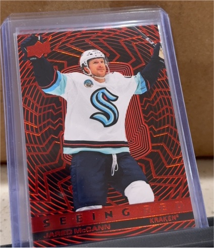 2023-24 Upper Deck Extended Series Seeing Red #SR-90 Jared McCann — front
