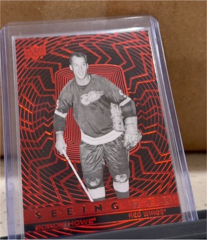 2023-24 Upper Deck Extended Series Seeing Red #SR-36 Gordie Howe — front