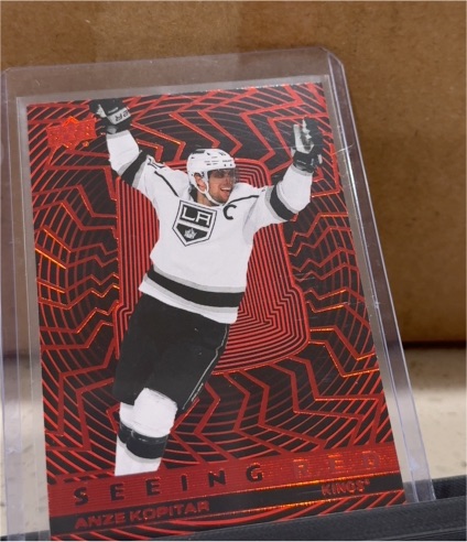2023-24 Upper Deck Extended Series Seeing Red #SR-35 Anze Kopitar — front