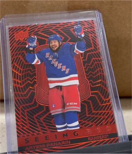 2023-24 Upper Deck Extended Series #SR-5 Artemi Panarin Seeing Red — front