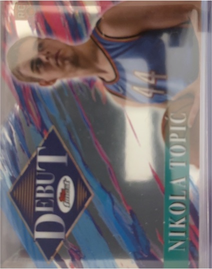 2024-25 Topps Finest Debut #D-8 Nikola Topic — front