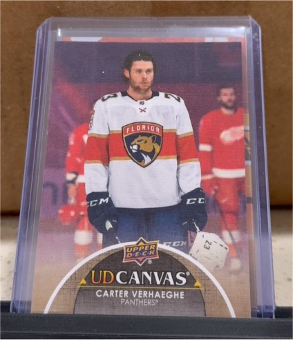 2021-22 Upper Deck Canvas #C156 Carter Verhaeghe — front