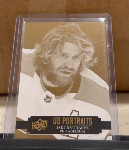 2021-22 Upper Deck UD Portraits #P-11 Jakub Voracek — front