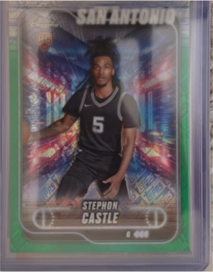 2024-25 Topps Chrome #122 Stephon Castle — front