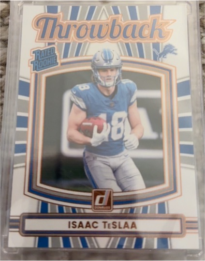 2025 Donruss #22 Isaac TeSlaa Throwback Rated Rookie — front