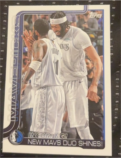 2025-26 Topps #296 Incoming!: New Mavs Duo Shines! — front