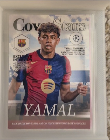 2024-25 Topps UEFA Club Competitions #CS-10 Lamine Yamal Cover Stars — front