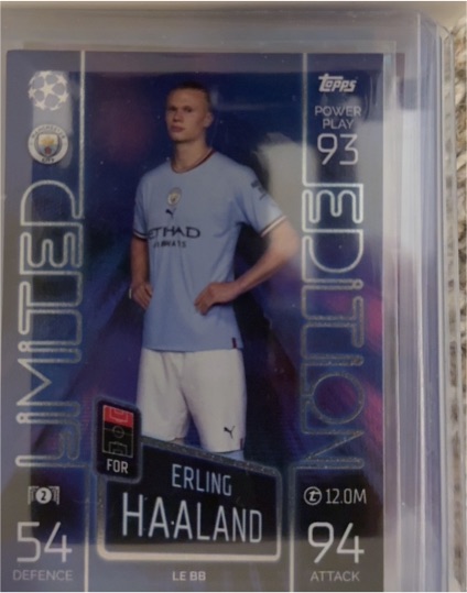 2022-23 Topps Match Attax #LE BB Erling Haaland — front