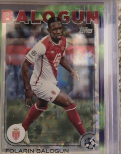 2024-25 Topps Chrome UEFA Club Competitions #21 Folarin Balogun — front