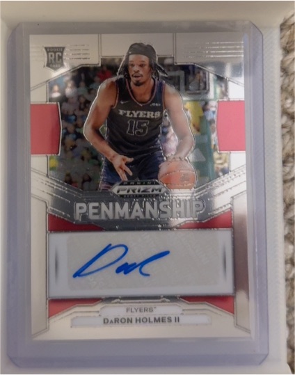 2024 Prizm Draft Picks #P-DRH Daron Holmes II Penmanship Auto RC — front
