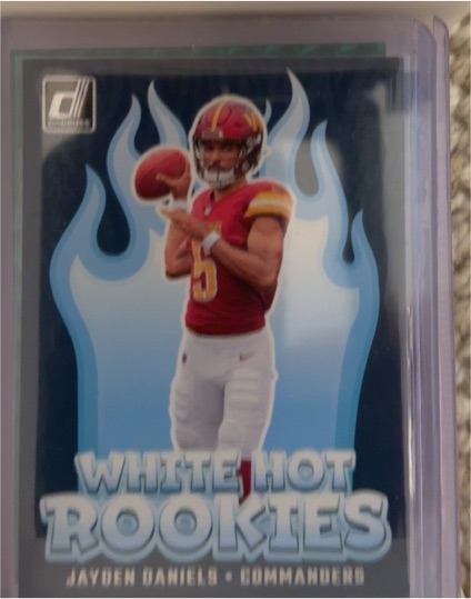 2024 Panini Donruss White Hot Rookies #WH8 Jayden Daniels — front