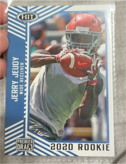 2020 Sage Hit Premier Draft #81 Jerry Jeudy — front