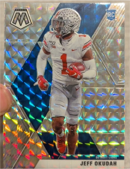 2020 Panini Mosaic #243 Jeff Okudah — front