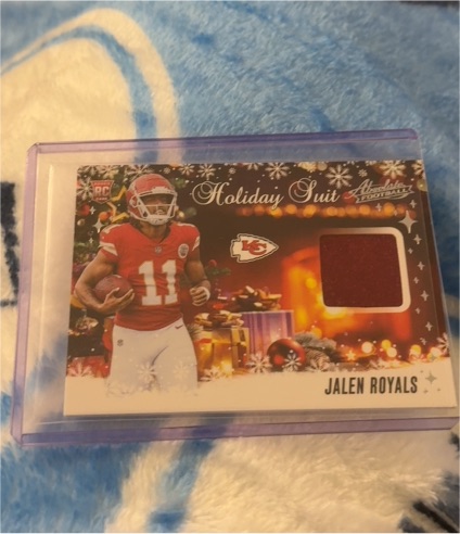 2025 Panini Absolute Holiday Suit #HS-JRS Jalen Royals — front