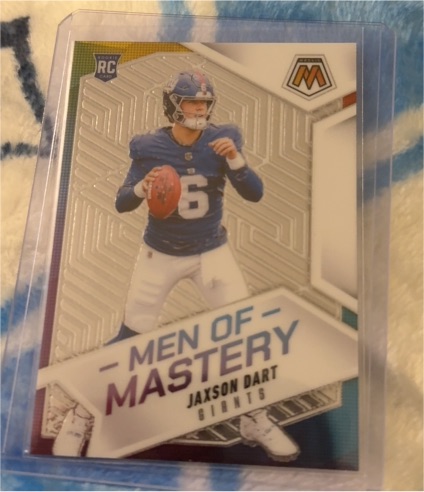 2025 Panini Mosaic #20 Jaxson Dart Men of Mastery — front