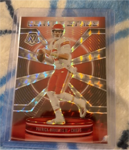 2025 Panini Mosaic #27 Patrick Mahomes II Center Stage Silver — front