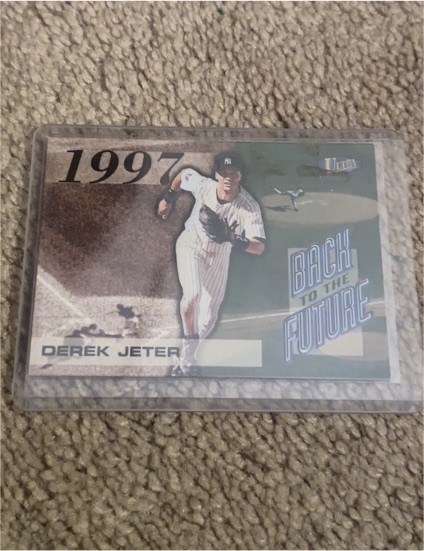 1997 Fleer Ultra #3 Derek Jeter Back to the Future — front