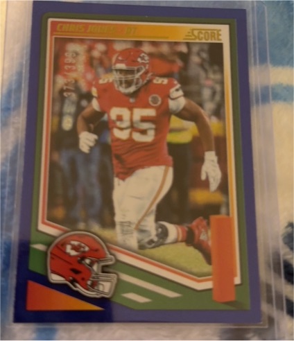 2025 Panini Score #198 Chris Jones — front