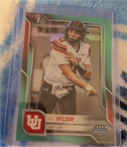 2025 Bowman Chrome University #85 Isaac Wilson — front