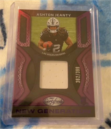 2025 Panini Certified #362 Ashton Jeanty — front