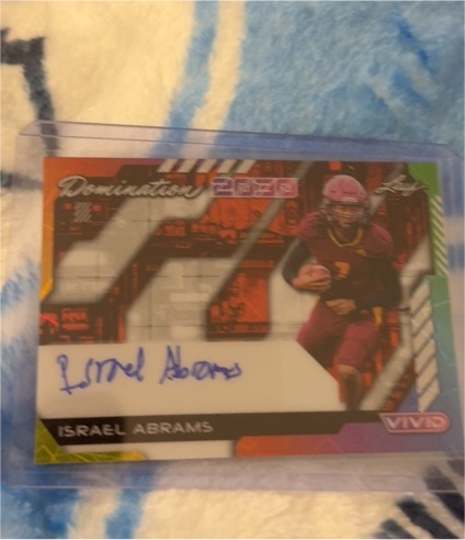 2025 Leaf Vivid Domination 2030 #DA-IA1 Israel Abrams — front