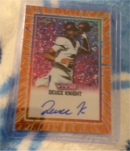 2025 Leaf Vivid #BA-DK1 Deuce Knight — front
