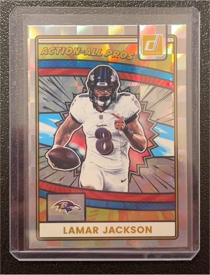 2025 Donruss #AAP-LJA Lamar Jackson Action-All Pros — front