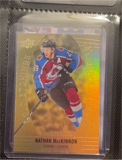 2019-20 Upper Deck Tim Hortons Gold Etchings #GE-2 Nathan MacKinnon — front