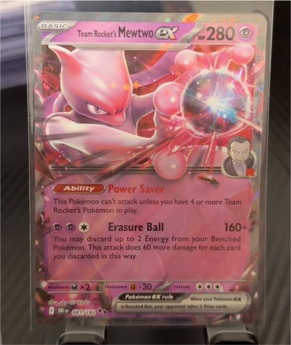 2023 Pokémon SV10: Destined Rivals #081 Team Rocket's Mewtwo ex — front