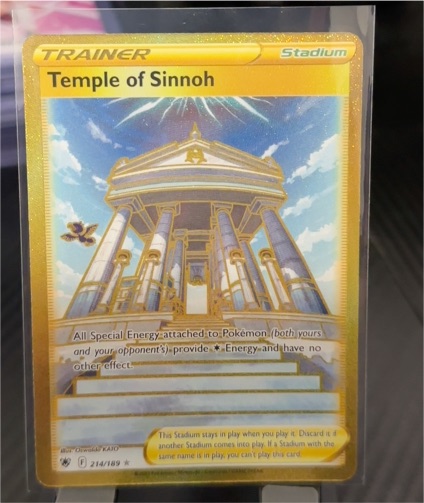 2022 Pokémon Astral Radiance #214 Temple of Sinnoh — front