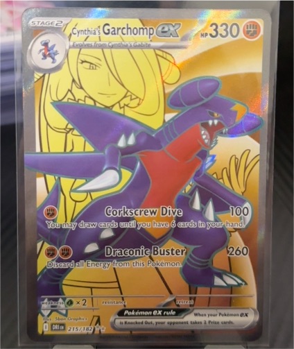 2025 Pokémon TCG Scarlet and Violet Destined Rivals #215 Cynthia's Garchomp EX — front
