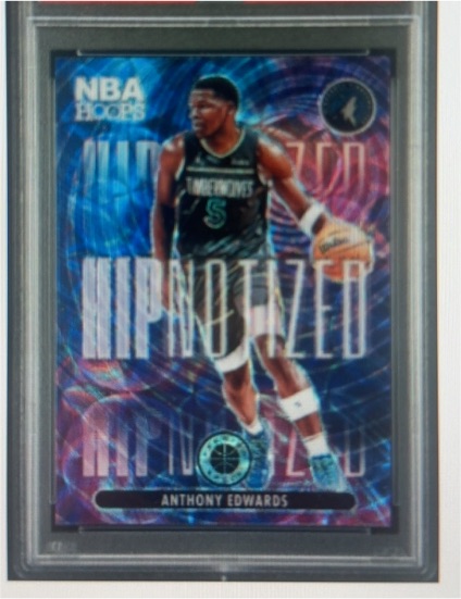 2023-24 Panini NBA Hoops #10 Anthony Edwards Hipnotized — front