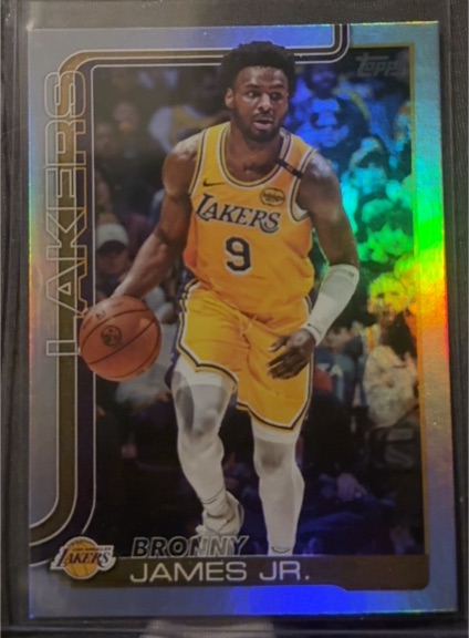 2025-26 Topps #152 Bronny James Jr. — front