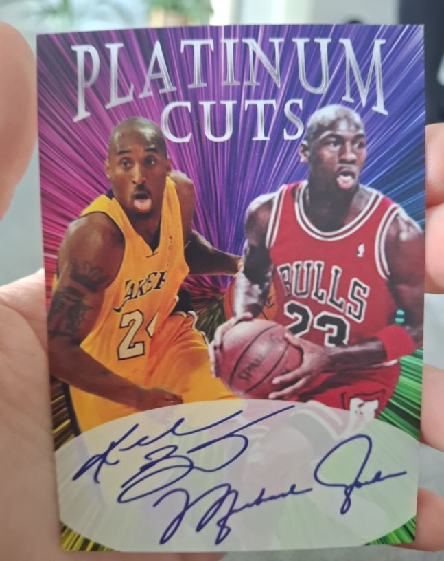 1990 Platinum Cuts Kobe Bryant & Michael Jordan — front