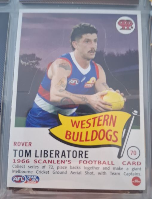 2024 TeamCoach Scanlens 1966 Die Cut #70 Tom Liberatore — front