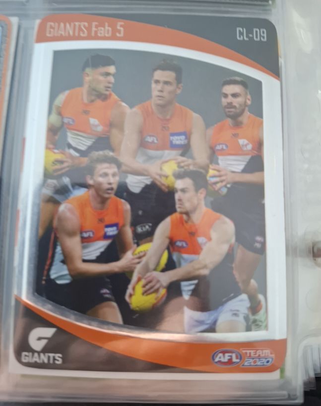 2020 Teamcoach Giants Fab 5 #CL-09 Greater Western Sydney Giants — front