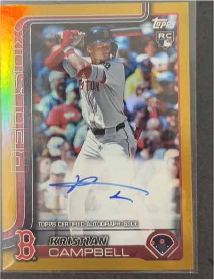 2022 Topps Red Sox #RC Kristian Campbell — front